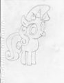 Sweetiebelle.  Redrawn. by WingedKitsune
