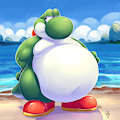 Fat Yoshi by BlurTheFur