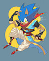 Sonic the Myrmidon by SpookySketchBook