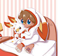 Commission - Scorbunny Kohaku by ClawScratch23