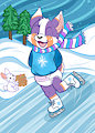 Ice Skating Lynx -By MaruchanBoy- by DanielMania123