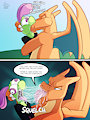 [C] Charizard used Draining kiss!