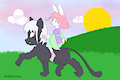 Giddy up kitty Cat! by Sashiku