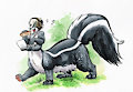Lunch Time -- commissioned from Cervelet by JuniperSkunktaur