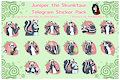 Juniper Telegram Stickers - Commissioned from 5h4d0wN3rd by JuniperSkunktaur