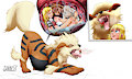 Arcanine's mistletoe (vore) by Artca9