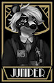 Juniper FurCoNZ 2020 badge by Ferrilol