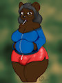 Betty wearing pants by jangothebluefox
