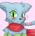 arrow cat by RivvonCat