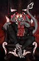Hunter on his throne