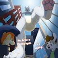 What? its raining? oh no..... by BaltNWolf