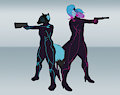 shootaz [colored sketch comm] for DeminoTheDragon by talllizzard