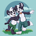 Roni and Paco by pandapaco