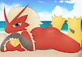 Blaziken gal by ZinnyZ