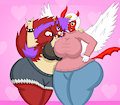 Beretta and Orlena by Crazedsensation