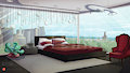 Aeterna visual novel game - BG WIP: Sunkra's bedroom by Aeterna