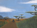Highway A-1 in Kenya - Comparison of Then and Now - /w/ Soundtrack