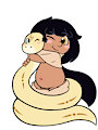 Snek Cuddle by SirBrownBear