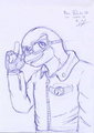 Un dibujito en azul, de azul para un monocromático. XDDDD by Panchodik