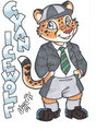 Cyan Icewolf Marci Badge - MFF 2009 by CyanIcewolf