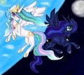 Princess Celestia and Princess Luna