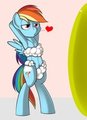 Rainbow Dashing by Kloudmutt