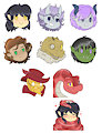 Waterdeep chibi headshots