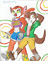 Marlene and Clover in my Anthro style by CapCheto92