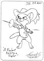 Rodent Raising a Rapier