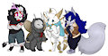 Group of fuzzballs by MamaVampyr