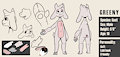 Goat fursona ref sheet