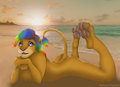 Chilling at the beach