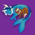 Vaporeon Mommy by fluffikitten