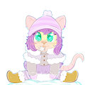 Rissa Catching Snowflakes -By Nenetwinkletail-