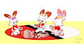 Scorbunny Tea Party -By CoffeehoundJoe-