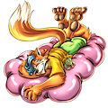Fuwwyfootpaws with Blanka Plushie by fuwwyfootpaws