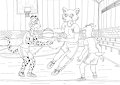 Beastars Playing Basketball
