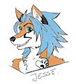 redisign sketch Jesse by Fen-Lyl by anthrofurry
