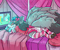 relaxing telly time by KitsuneLoverForever