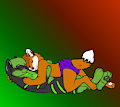 Ikkey Snuggling up to his big brother by Ikkey