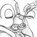 Chip and Dale kissing