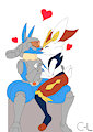 C-L kissing a Cinderace by TerrorToad