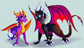Spyro and Cynder - Genderbend by PlagueDogs123