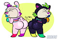 Fuzzly Butt Bumping (by Oddkao)