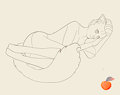 Peaches (Line art) by Vaves