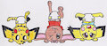 Bunny N Pichu Headstands