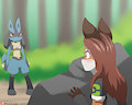 [Commission] Wild Lucario Appeared