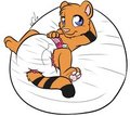 Brian the tiger relaxing by nswitchplayer