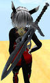 Mesh Sword - Dragon Blade - textured and uploaded to Second life
