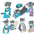 colored doodle dump for shirokitsune by Yannlian